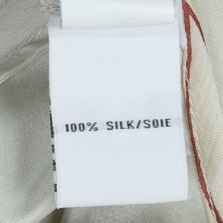 Pre Owned Diane Von Furstenberg 'Tomori' Floral Print Top XL