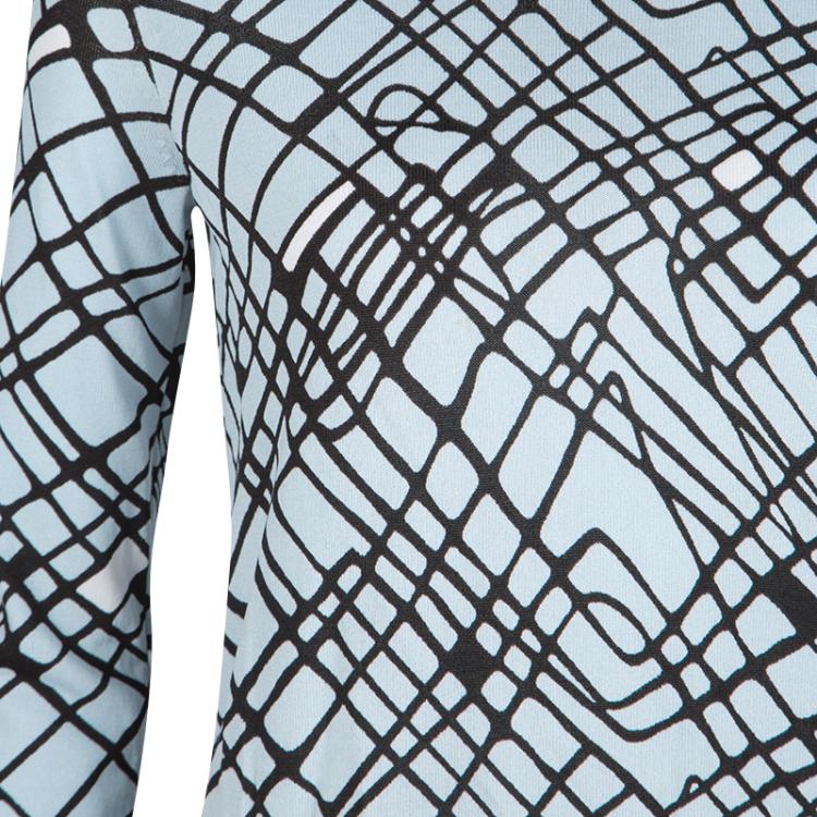مملوكة مسبقًا Diane Von Furstenberg Multicolor Raw Edged Neck Detail Jenetta Dress XS