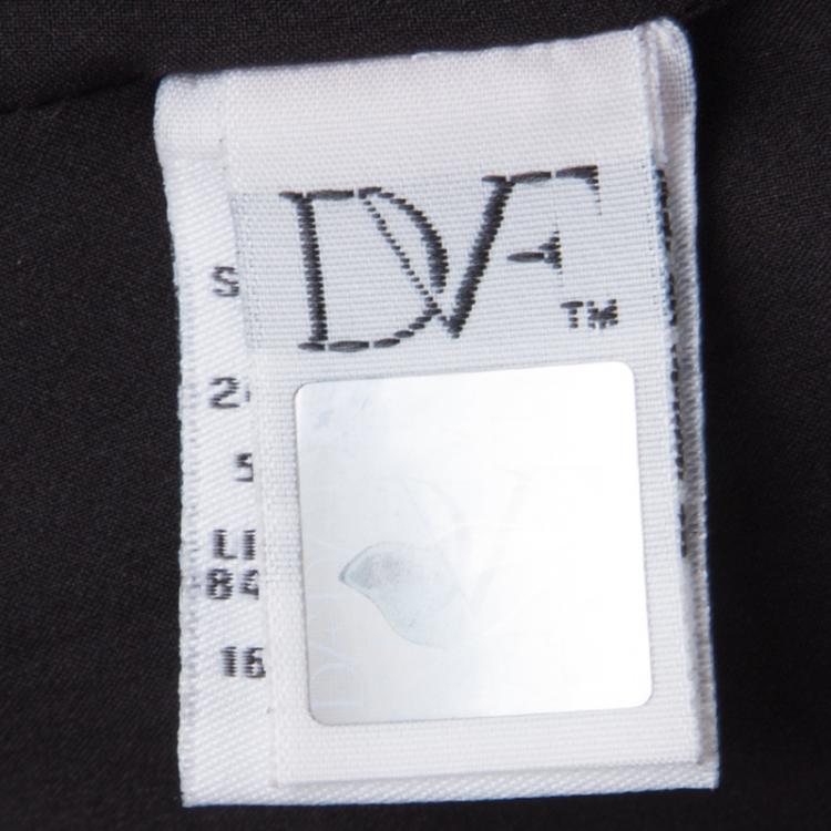 Pre Owned Diane Von Furstenberg Monochrome Colorblock Jersey Sleeveless Livvy Shift Dress M