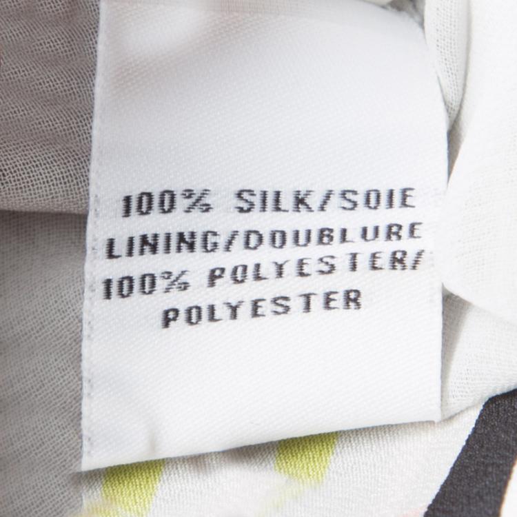 مملوكة مسبقًا Diane Von Furstenberg Multicolor Printed Tie Detail Bairly Louche Dress S