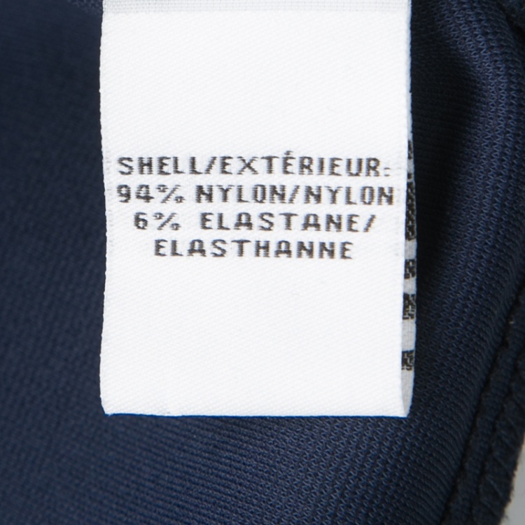 Pre Owned Diane Von Furstenberg Navy Blue V-Neck Jeannie Dress M
