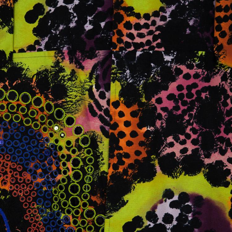 Pre Owned Diane Von Furstenberg Vintar Printed Jacket S