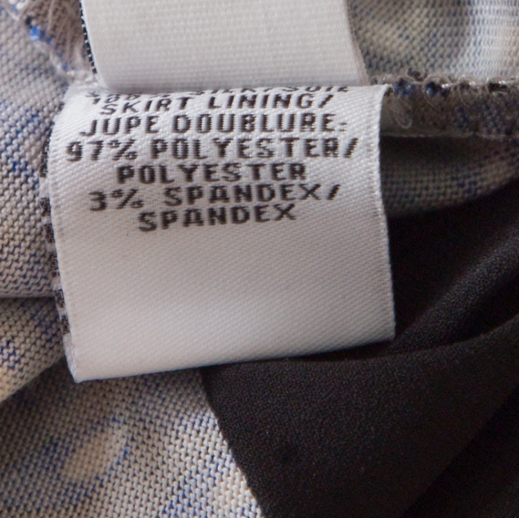 Pre Owned Diane Von Furstenberg Blue Printed Silk Irina Wrap Dress S
