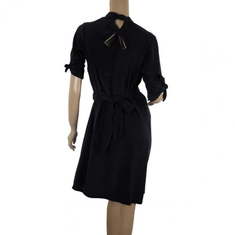 Pre Owned Diane Von Furstenberg Corrine Wrap Dress S