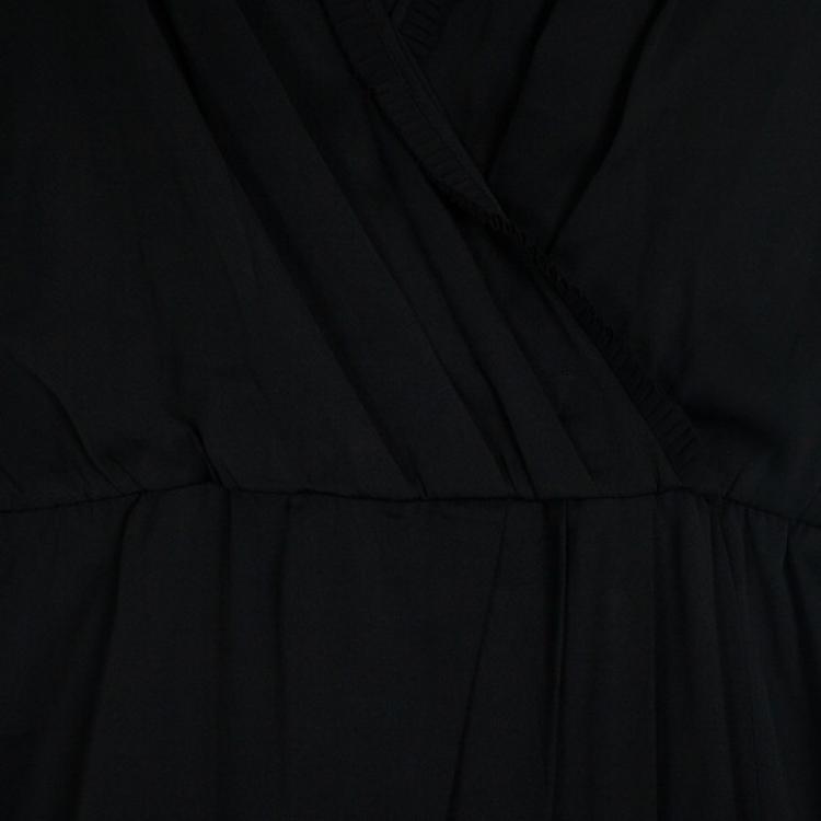 Pre Owned Diane Von Furstenberg Mateo Black Dress XL