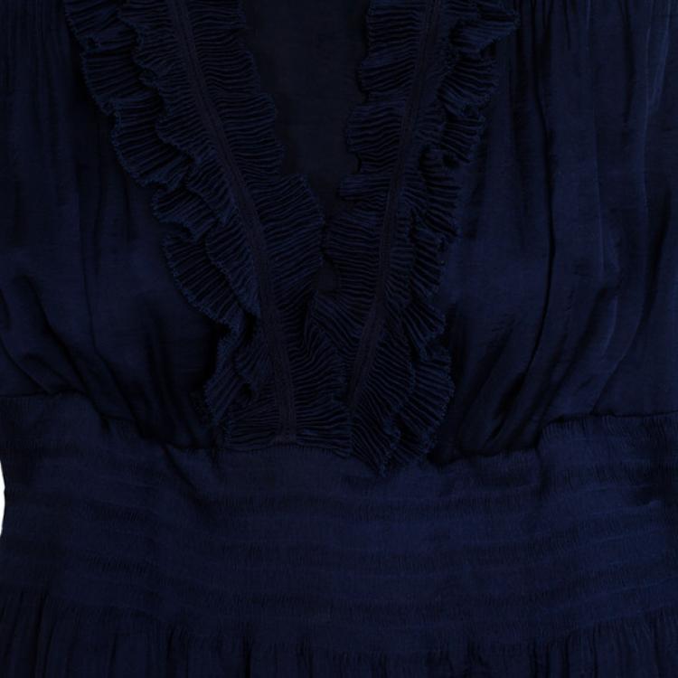 Pre Owned Diane Von Furstenberg Matador Long Sleeve Top S