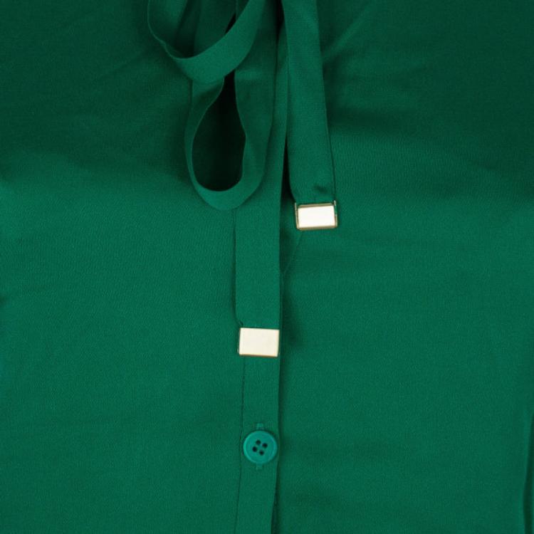 Pre Owned Diane von Furstenberg Whitman Stretch Silk Top S