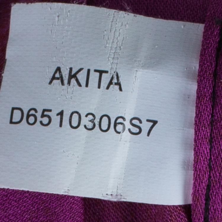 Pre Owned Diane Von Furstenberg Akita Printed Shift Dress S