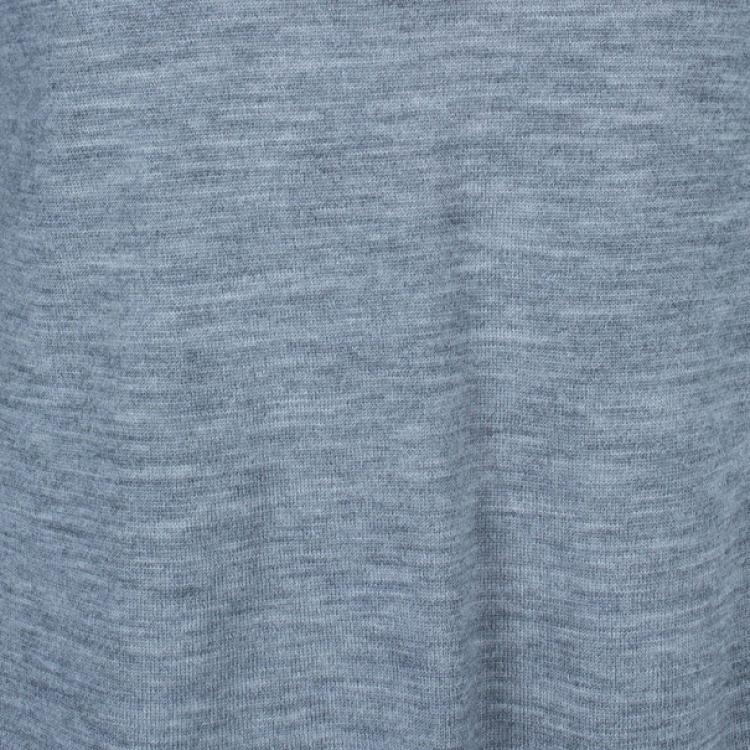Pre Owned Diane Von Furstenberg Austine Grey Printed Sweater Top S
