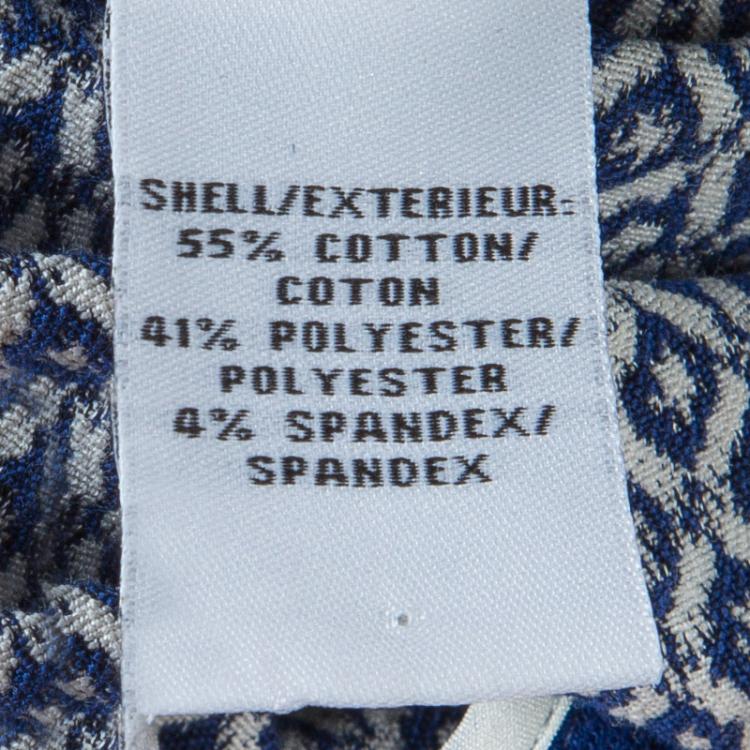 مملوكة مسبقًا Diane Von Furstenberg Blue Printed Sleeveless Jeannie Dress S
