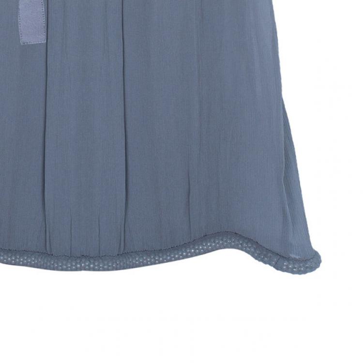Pre Owned Diane Von Furstenberg Grey Sol Chiffon Dress M
