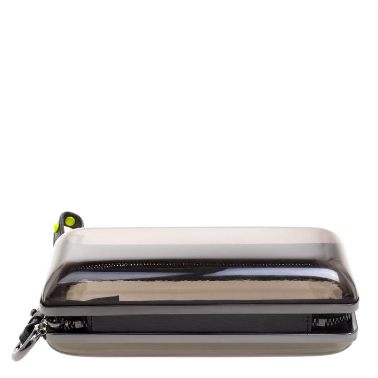 Pre Owned Diane Von Furstenberg Black Plexi Joia Minaudiere