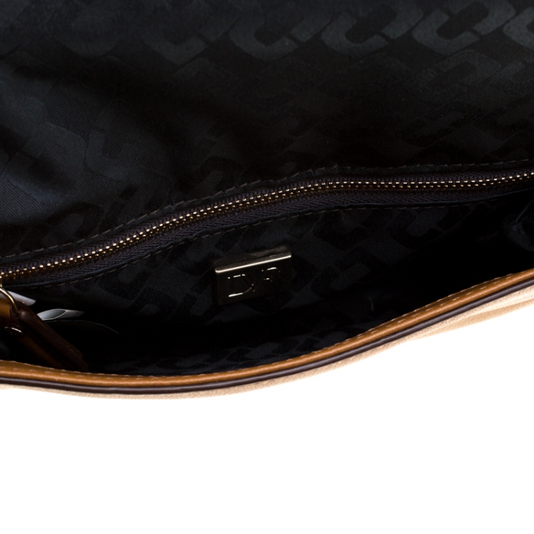 Pre Owned Diane Von Furstenberg Python and Leather 440 Envelope Clutch