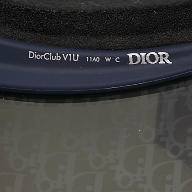 Pre Owned Christian Dior Blue Dior Oblique Visor
