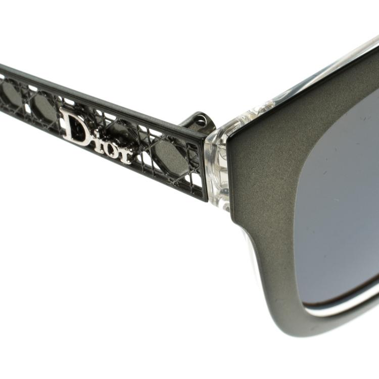 Pre Owned Dior Brown Mirrored YOV3U Diorama 1 Wayfarer Sunglasses