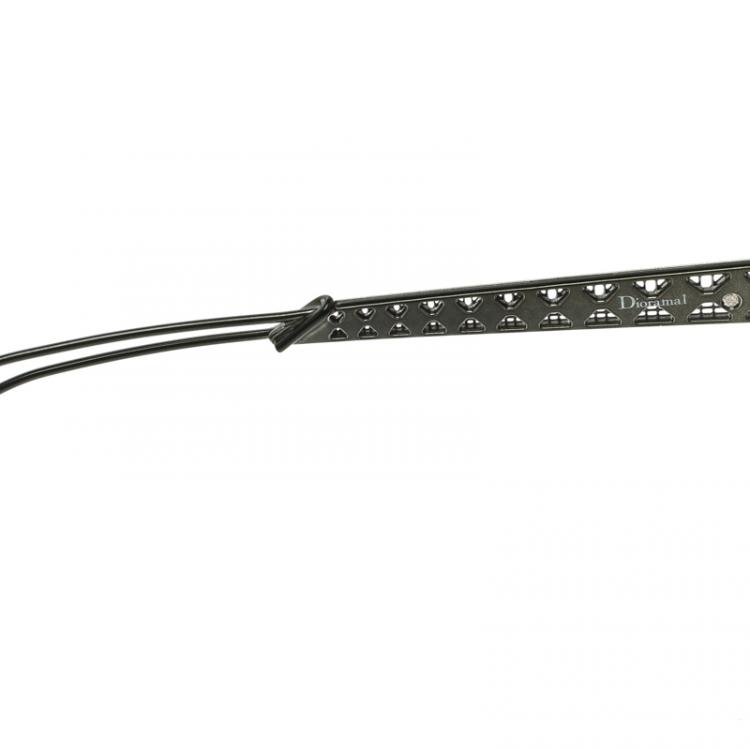 Pre Owned Dior Brown Mirrored YOV3U Diorama 1 Wayfarer Sunglasses