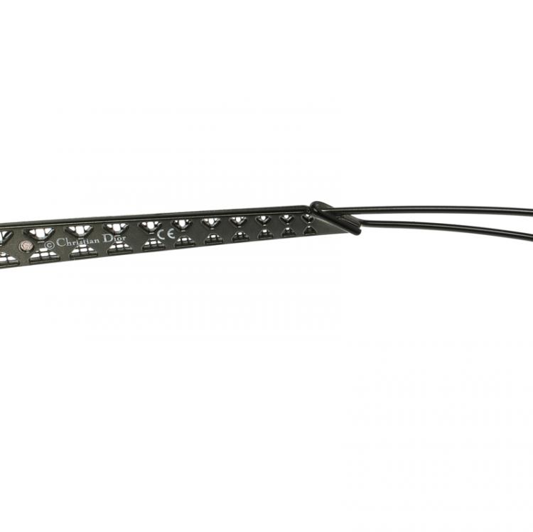 Pre Owned Dior Brown Mirrored YOV3U Diorama 1 Wayfarer Sunglasses