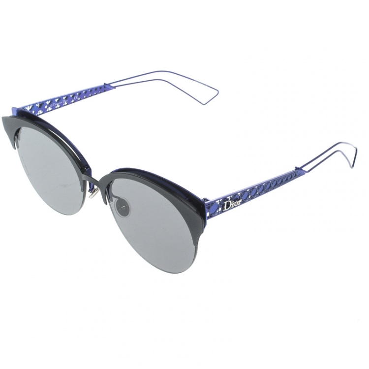 Pre Owned Dior Blue/Black G5V2K Diorama Club Sunglasses