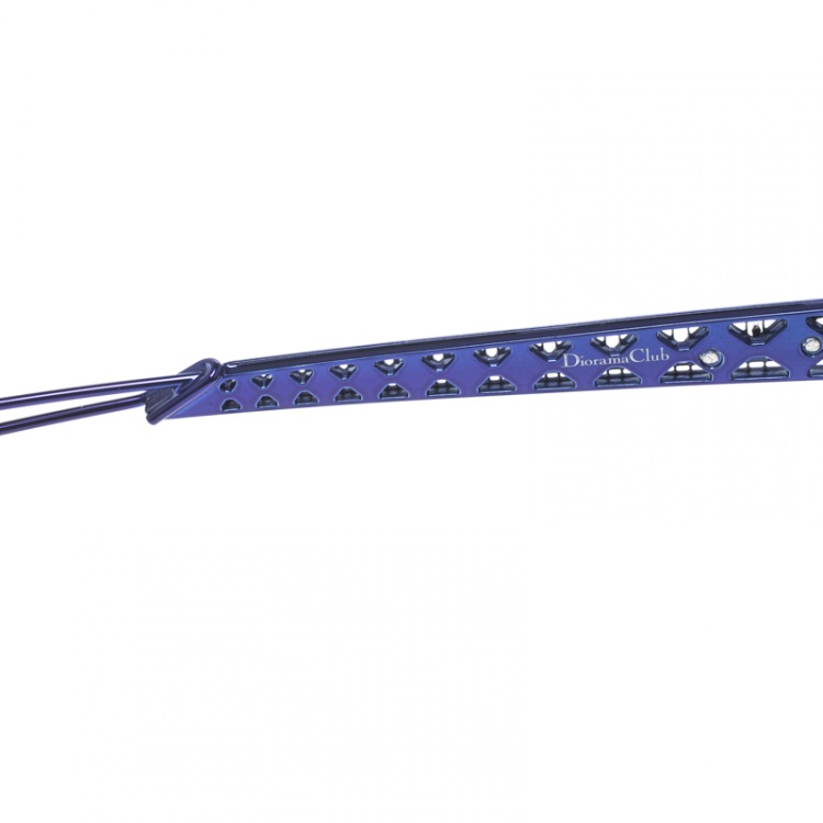 Pre Owned Dior Blue/Black G5V2K Diorama Club Sunglasses