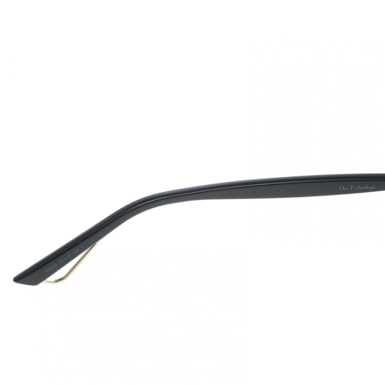 Pre Owned Dior Gold/Brown RHL 38 Technologic Aviator Sunglasses