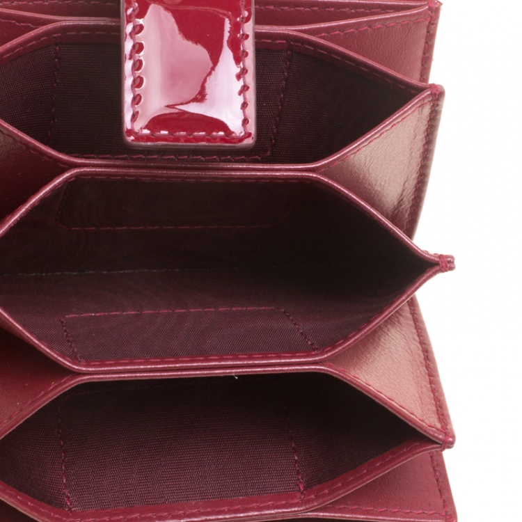 Dior Lady Dior 5-Gusset burgundy cardholder - BOPF | Business of Preloved  Fashion