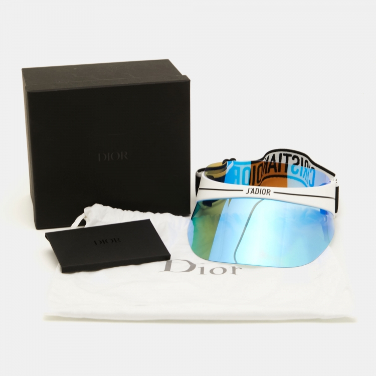 Pre Owned Dior Black/White DiorClub1 Visor Hat