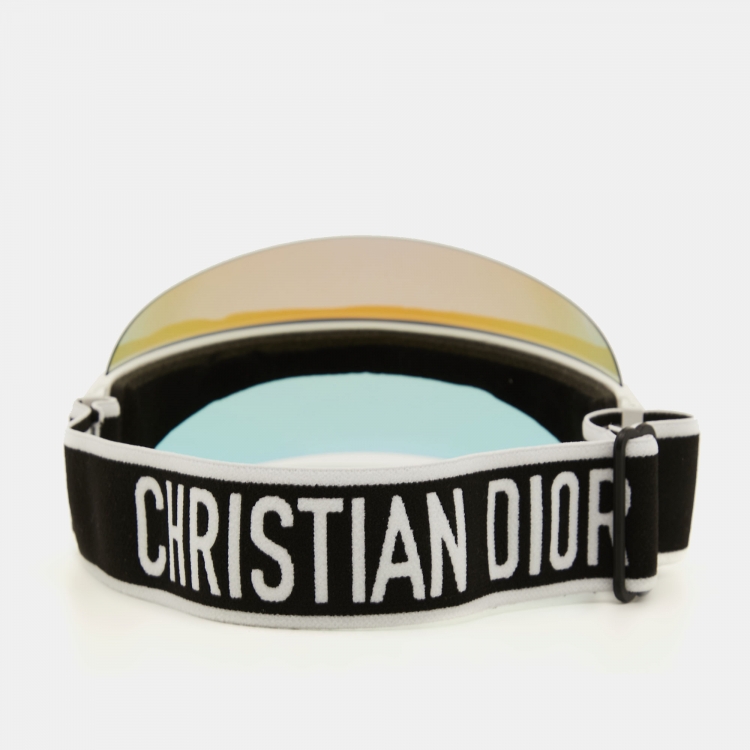 Pre Owned Dior Black/White DiorClub1 Visor Hat