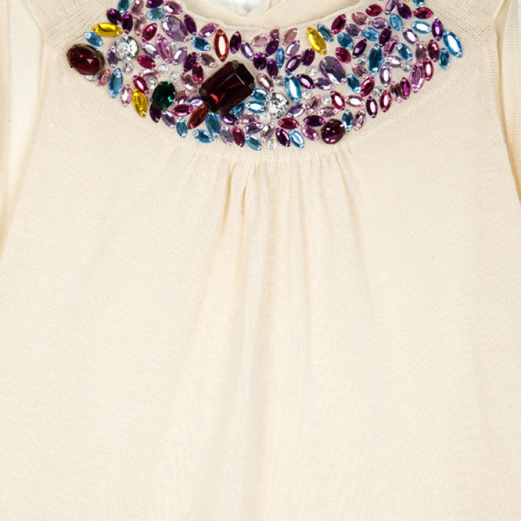 Pre Owned Dior Halterneck Embellished Top M