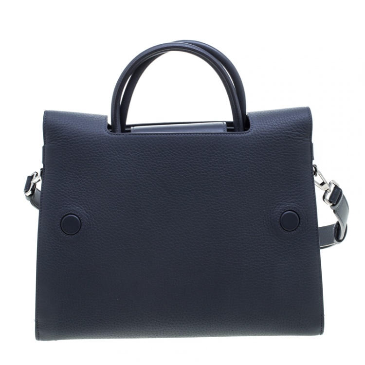 Pre Owned Dior Grey Leather Medium Diorever Bag