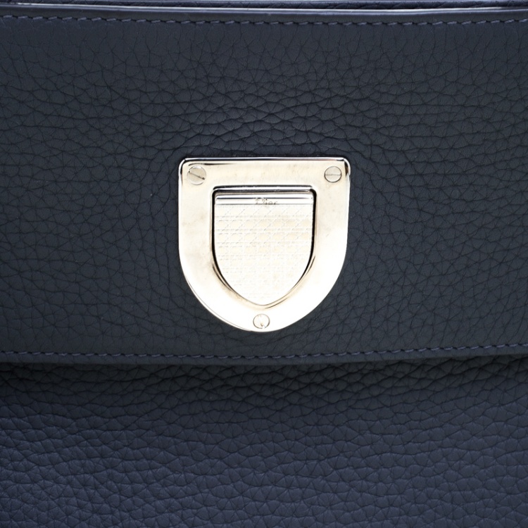 Pre Owned Dior Grey Leather Medium Diorever Bag
