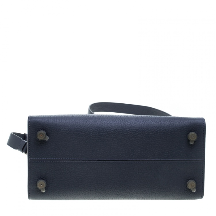 Pre Owned Dior Grey Leather Medium Diorever Bag