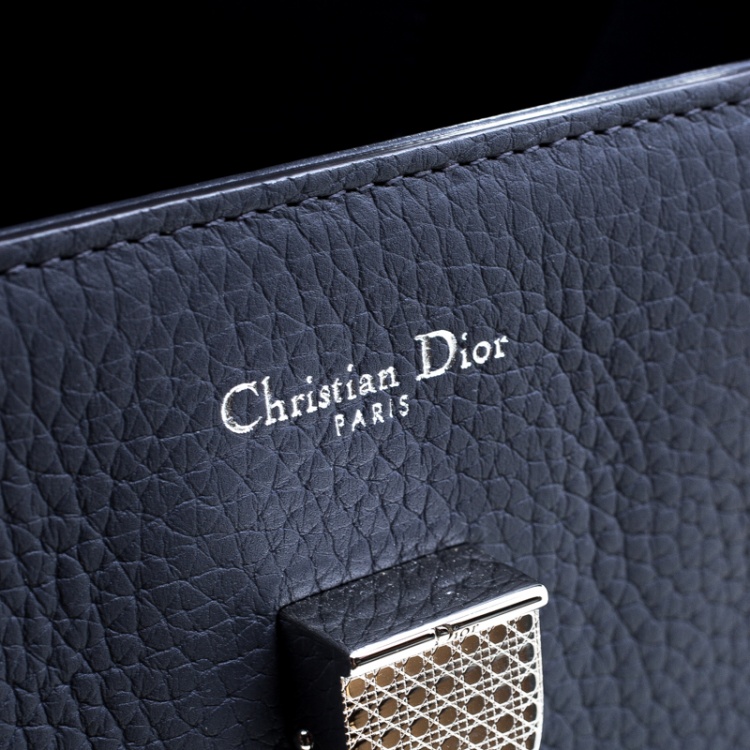 Pre Owned Dior Grey Leather Medium Diorever Bag