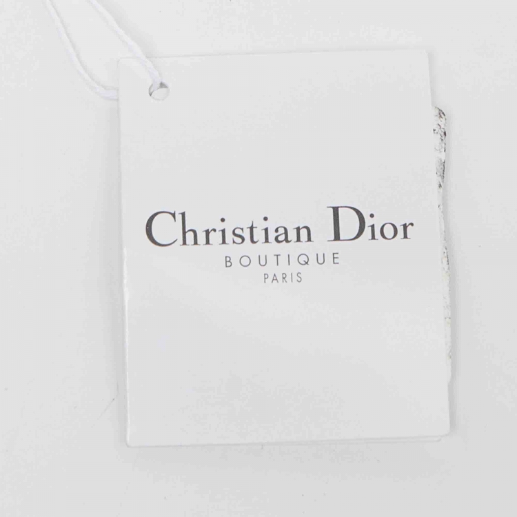 Pre Owned Dior Blue/White Leather Small Dior Vibe Bucket Bag