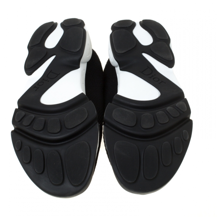Pre Owned Dior Black Mesh Fusion Sneakers Size 38.5