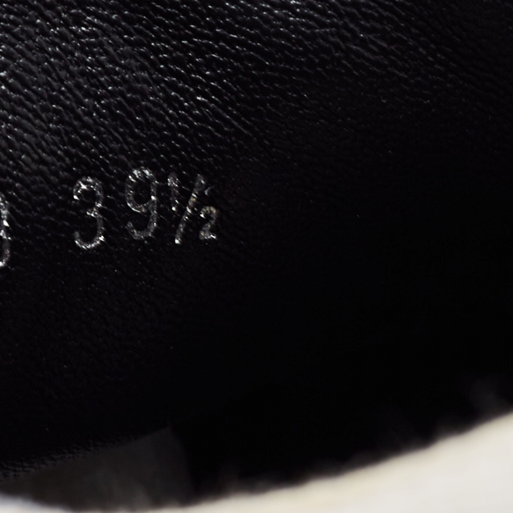 Pre Owned Dior Black/Navy Blue Canvas Walk'n'Dior Low Top Sneakers Size 39.5