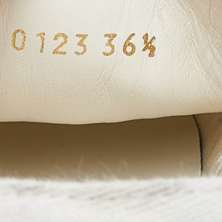 Pre Owned Dior Beige Floral Embroidered Canvas Walk'n'Dior Sneakers Size 36.5