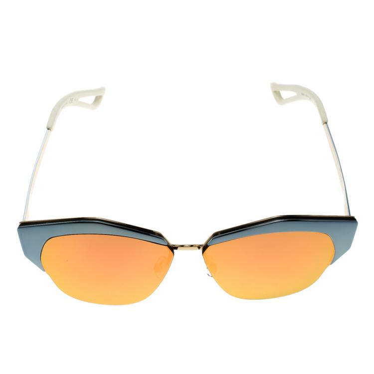 Pre Owned Dior Orange Mirrored I29UZ Sunglasses