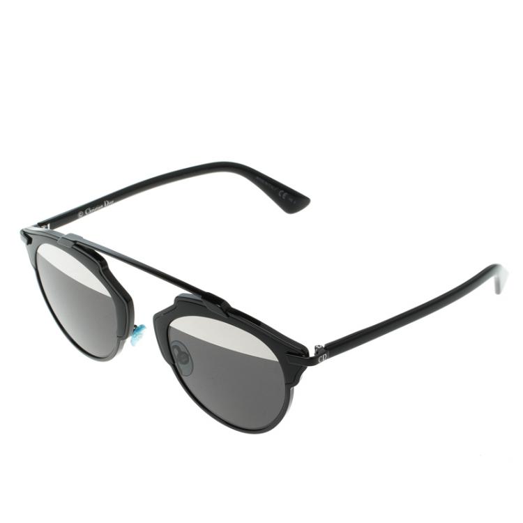 Pre Owned Dior BlackDior Black BOYMD So Real Round Sunglasses Round Sunglasses