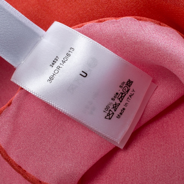 مملوكة مسبقًا Dior Multicolor Printed Silk Square Scarf