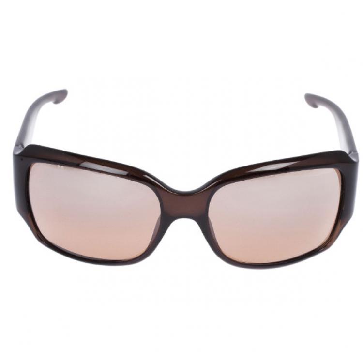 Pre Owned Dior Brown Celebrity 3 Square Sunglasses