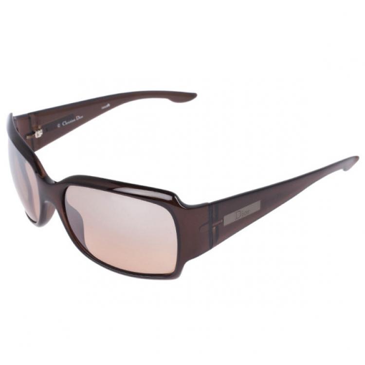 Pre Owned Dior Brown Celebrity 3 Square Sunglasses