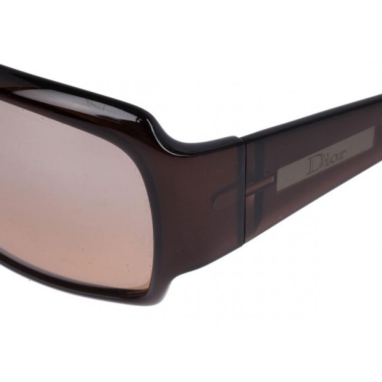 Pre Owned Dior Brown Celebrity 3 Square Sunglasses