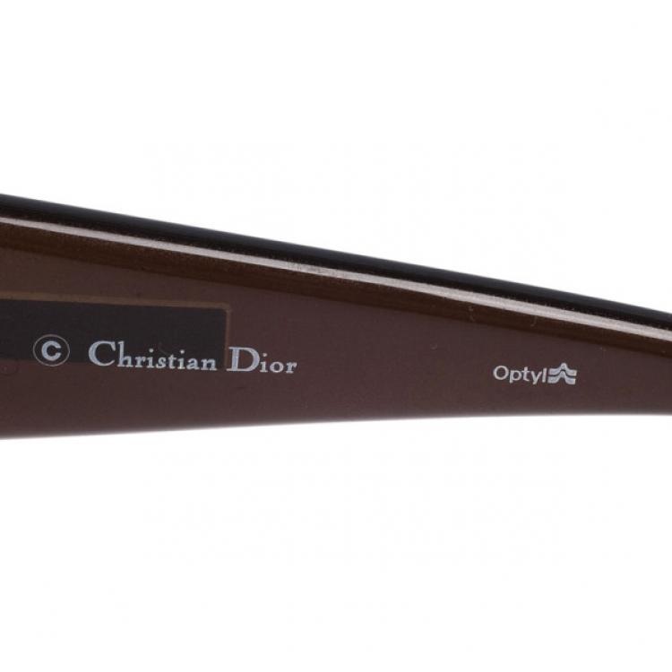 Pre Owned Dior Brown Celebrity 3 Square Sunglasses