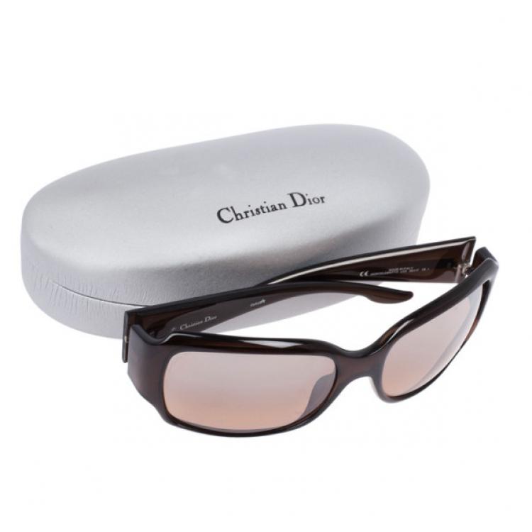 Pre Owned Dior Brown Celebrity 3 Square Sunglasses