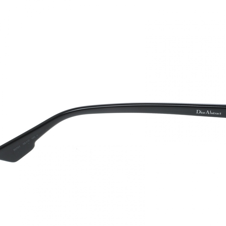 Pre Owned Dior Silver/Black 8070T Dior Abstract Wayfarer Sunglasses