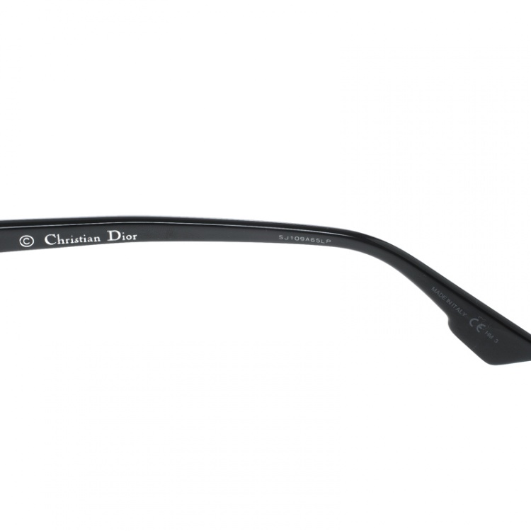 Pre Owned Dior Silver/Black 8070T Dior Abstract Wayfarer Sunglasses