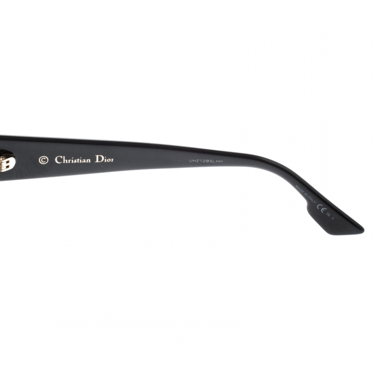 Pre Owned Dior Homme Black / Grey Mirrored Gradient 8070T Dior Hit Square Sunglasses