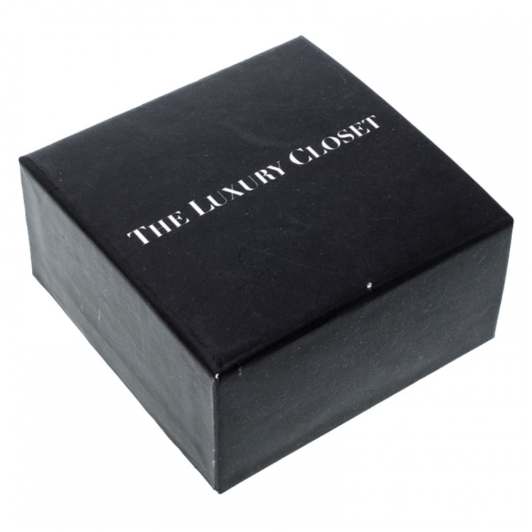 Pre Owned Dior Multi Charm Crystal Silver Tone Bracelet