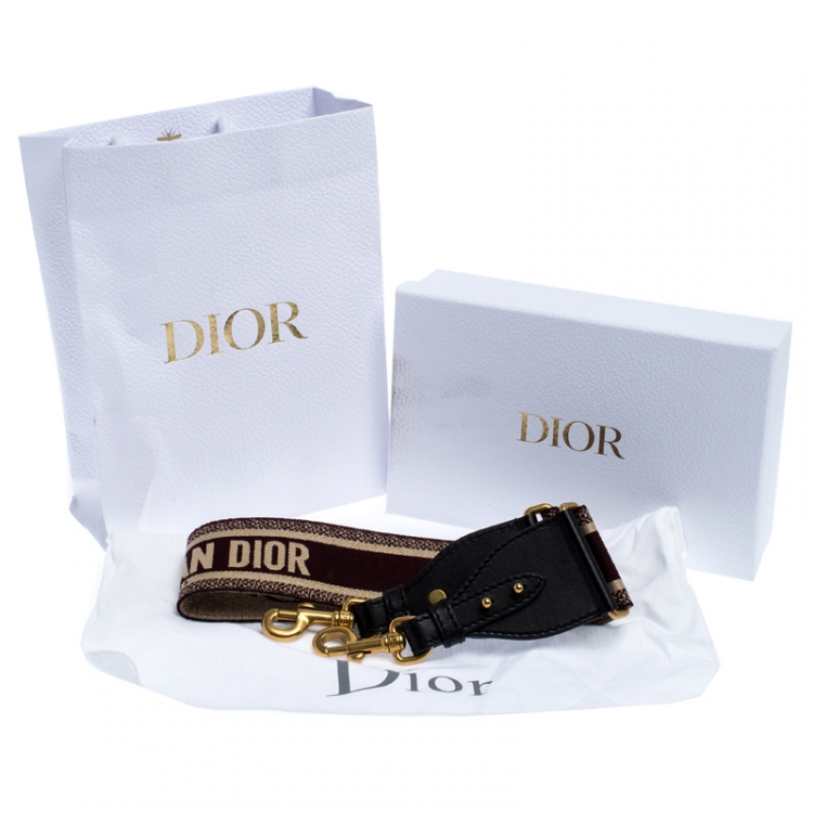 Pre Owned Dior Multicolor Canvas and Leather Shoulder Bag Strap