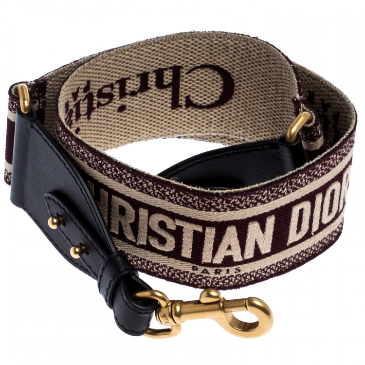 Pre Owned Dior Multicolor Canvas and Leather Shoulder Bag Strap